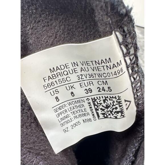 Converse Gore-Tex Chuck Taylor All Star 566155C Women’s SZ 8 Black Leather High - Picture 9 of 12